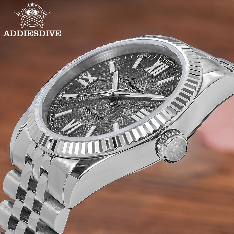 Stainless Bracelet Diver - ADDIESDIVE 여성용 우아한 시계 럭셔리 사파이어