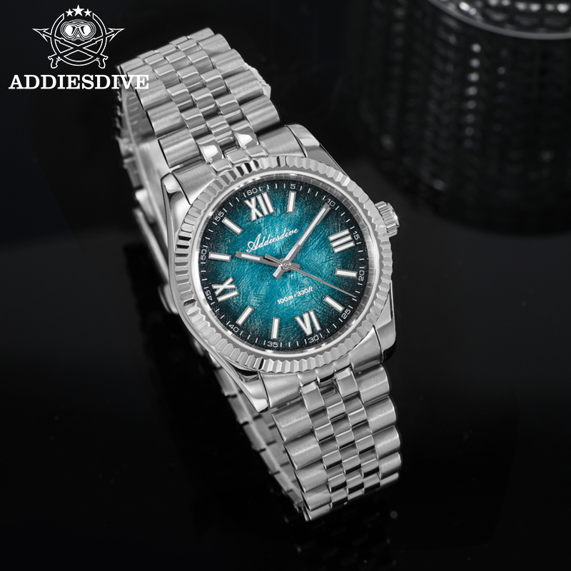 ADDIESDIVE 여성용 우아한 시계 럭셔리 사파이어 - Stainless Bracelet Diver 리뷰 및 가격